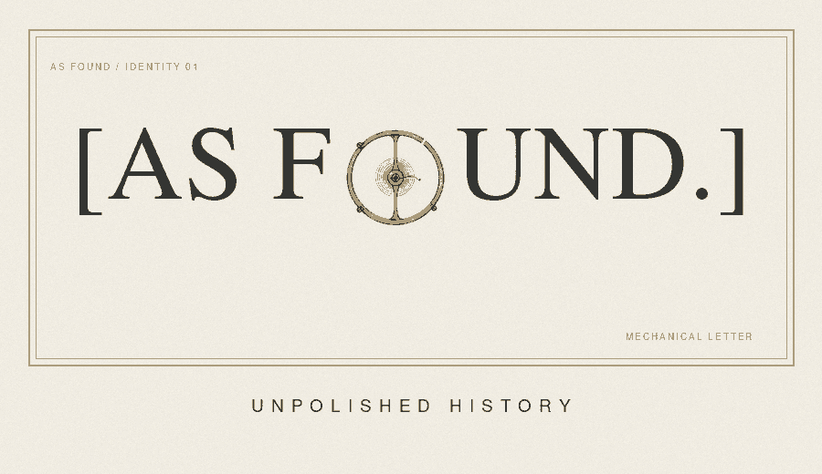 As Found — An Unpolished History. La O è un bilanciere disegnato che oscilla.